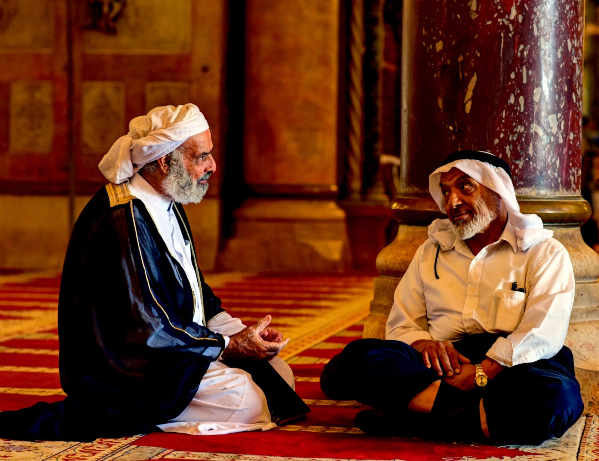 Two Arab Men Talking