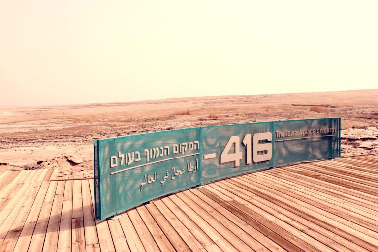 The Promised Land Ten Days Tour - Dead Sea Sign