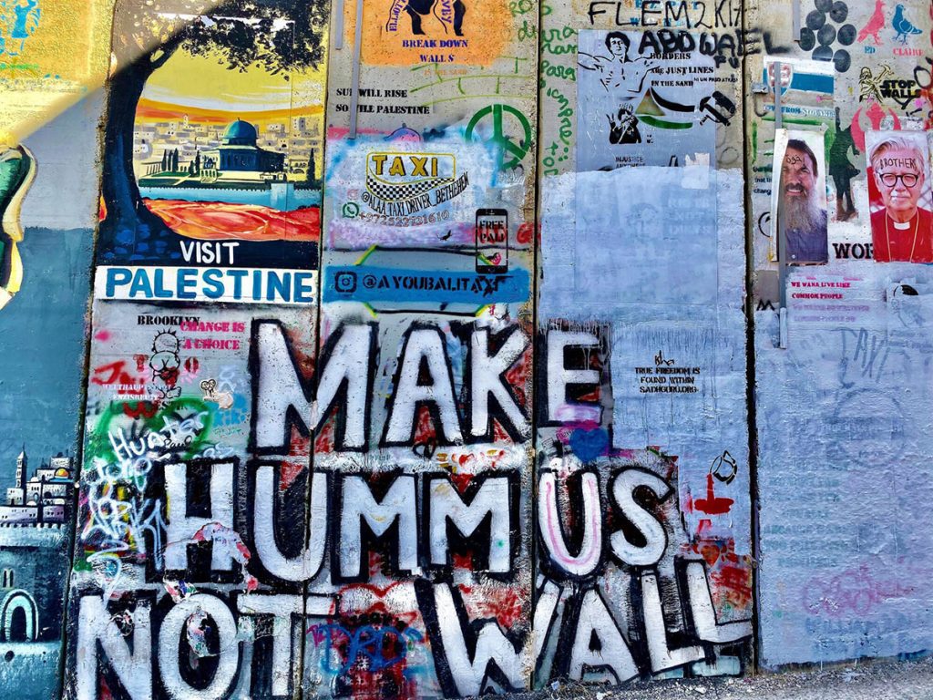 Bethlehem Graffiti Tour - Make Hummus Not Wall