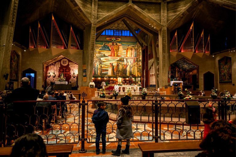 Christian Galilee Tour - Basilica of the Annunciation Interior Mosaic