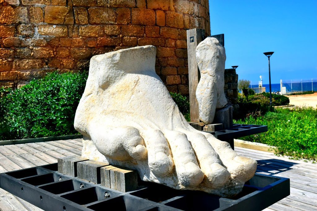 Christian Galilee Tour - Caesarea Giant Foot