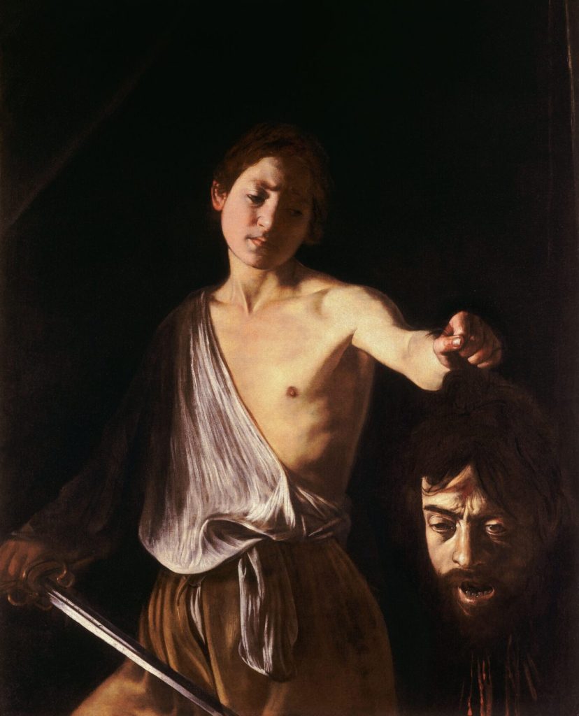 David With the Head of Goliath (Caravaggio, Rome)