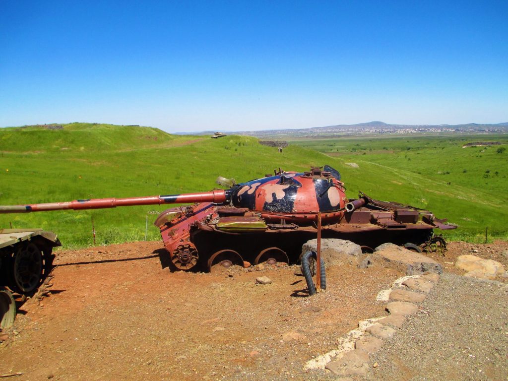 Valley of Tears Battle A Syrian-T-62-tank-in-Valley-of-Tears-memorial-on-Golan Heights