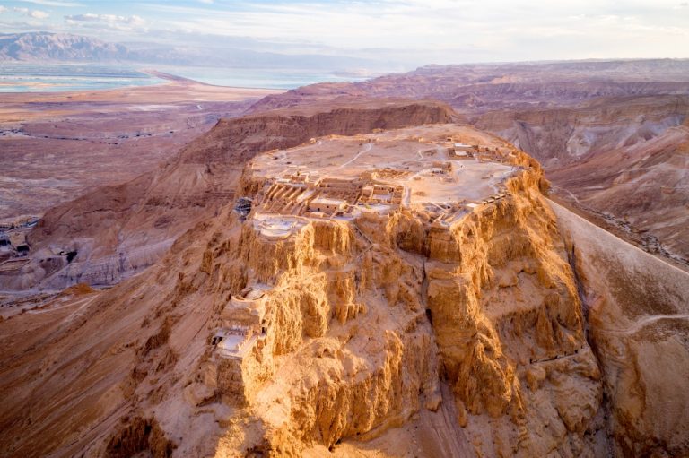 Israel Archaeological Seven Day Tour - Dead Sea - Masada Aerial