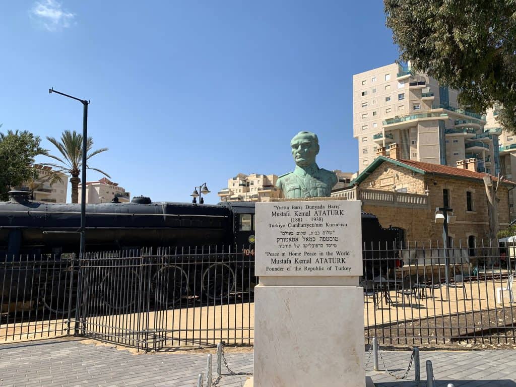 Monument to Mustafa Kemal Ataturk in Beer Sheva Near the Turkish Railway Station