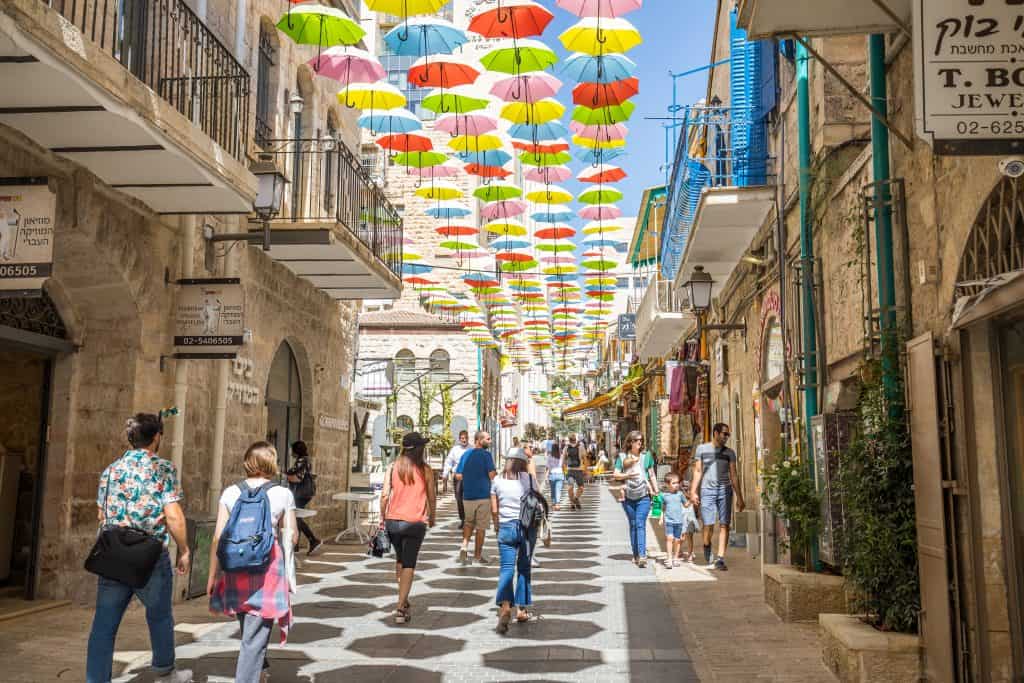 Nachalat Shiva Street - Umbrellas