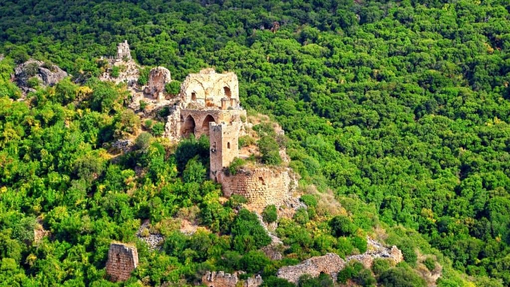 Galilee Day Tour - Monfort Castle Aerial